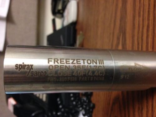 1/2&#034; SARCO FREEZETON III FREEZE PROTECTION VALVE, 200PSI, NPT, BRAND NEW