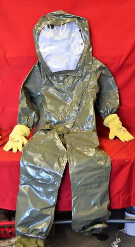 Geomet 10-260-5 sz 2x tychem lv 840 dupont level b encapsulated hazmat suit  f for sale