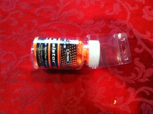 RADIANS RESISTOR FOAM EARPLUGS - NEW IN BOTTLE - 25 PAIRS - ORANGE