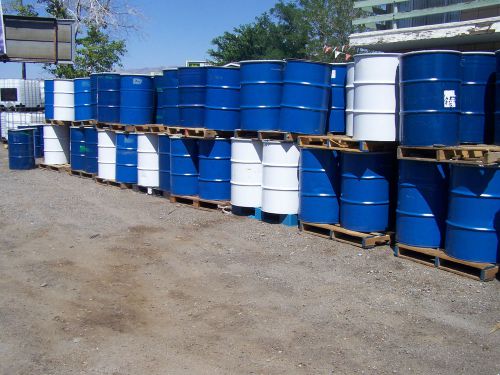 55 gallon steel food grade, open-top  barrels- trailer full for sale