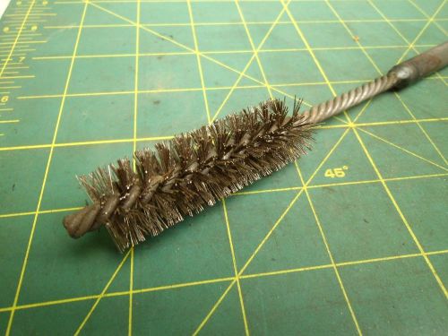 TUBE WIRE BRUSH 3/4&#034; DIA WIRE 3/8&#034; SHANK 13&#034; OVERALL LENGTH (QTY 1) #57096