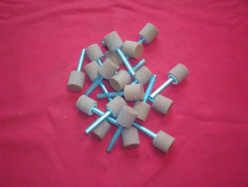 Lot of 20 mounted grinding wheels 3/4 x 3/4 with 1/4 shank machinist port polish for sale