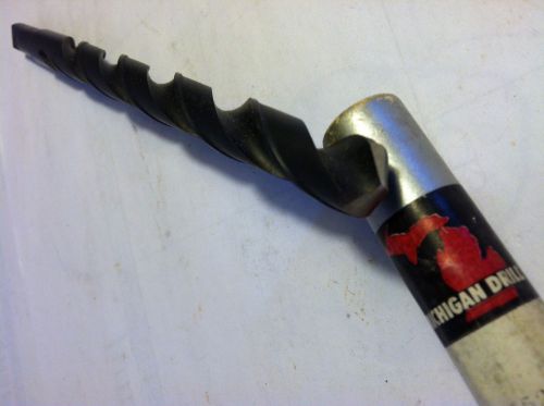 MICHIGAN DRILL 37/64&#034; DIA HSS TANGED TAPER LENGTH DRILL BIT