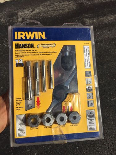 Irwin 1765542 Hanson Self Align Tap Die  Performance Threading System 12 Piece