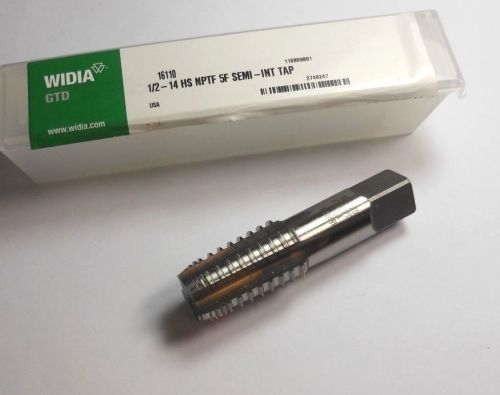 WIDIA GTD Pipe Tap 1/2-14 5FL HSS NPTF 3-1/8&#034; OAL 16110 USA &lt;1894&gt;