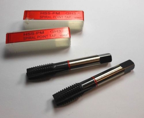Spiral point taps 5/8-11 gh3 3fl hss-pm unc red ring qty 2 &lt;056&gt; for sale
