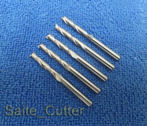 10pcs HQ Carbide Endmill Double Flute Spiral CNC Router Bits 1/8&#034; 3.175 x12mm