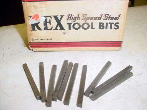 BRAND NEW LOT OF 10 PCS 3/16&#034; X 2 1/2&#034; REX AAA HSS TOOL BITS FREE SHIPPING