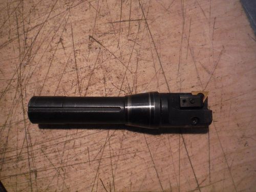 APT TRI-DEX EM125 CARBIDE INSERT END MILL W/ R8 SHANK FOR MILLING MACHINE CUTTER