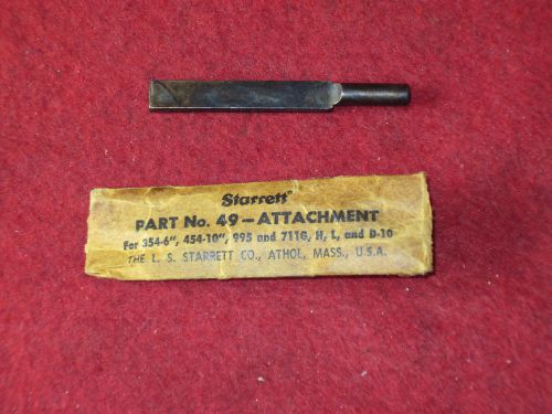 Starrett #711-49 Indicator Attachment For Height Gage MACHINIST