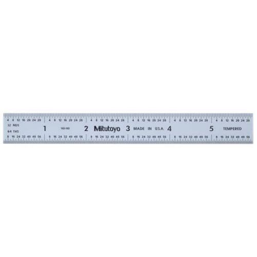 Mitutoyo 182-165 Flexible Steel Rule - Length: 6&#034;