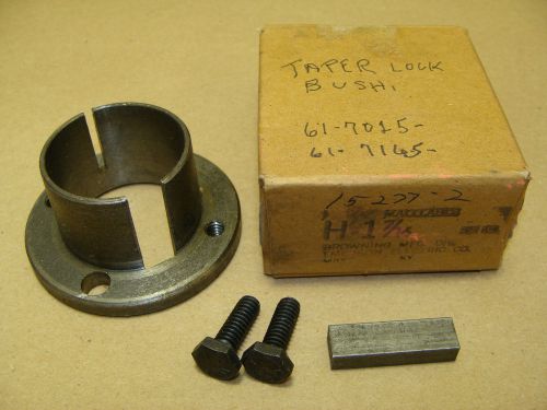 NEW OLD STOCK BROWNING SERIES H 1-7/16&#034; SHAFT DIAMETER SPLIT TAPER LOCK BUSHING