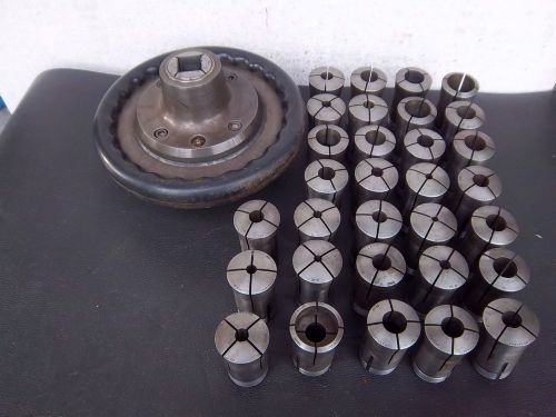 Used hardinge no. 2 speed collet chuck with 32 collets for sale