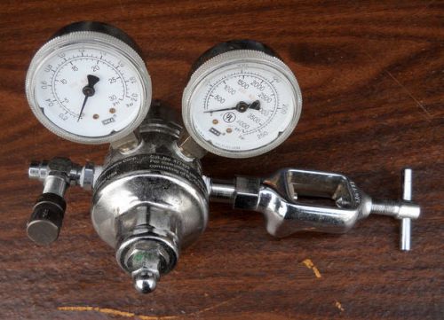 Ciba corning compressed gas dual gauge regulator air cga973 30psi 4000psi for sale