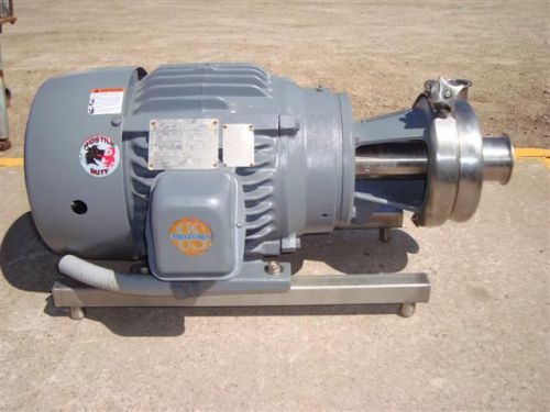 Cherry burrell 4beeb-f centrifugal stainless steel pump 15hp for sale