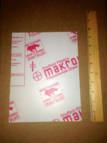 MAKROLON 3/8 x 9 1/2 x 7 1/4 POLYCARBONATE SHEET PLEXIGLASS ACRYLIC CLEAR