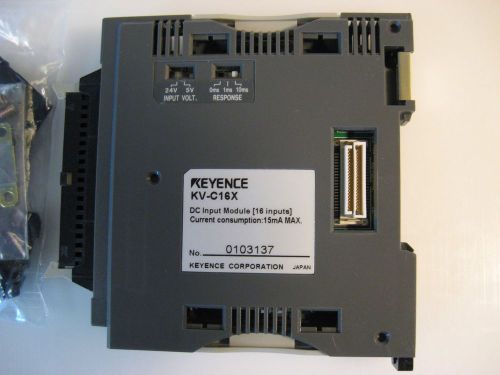 Keyence DC Input Module, KV-C16X  [16 inputs],15mA Max, New