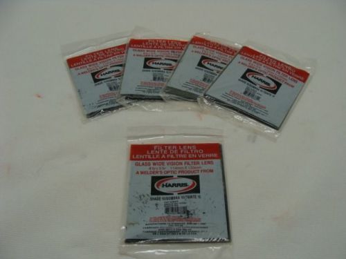 HARRIS 1034510 SHADE 10 WELDING HELMET FILTER PLATE LENS 1 LOT OF 5 NEW IN BOX