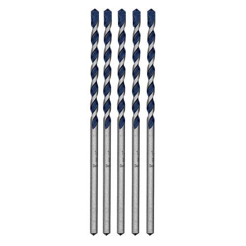 Hammer drill bit, round, 1/4x6 in, pk 5 hcbg0605t for sale