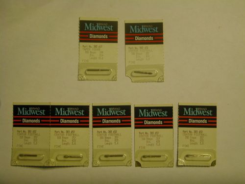 Midwest Dental Diamond Burs - 7 total various 257 199