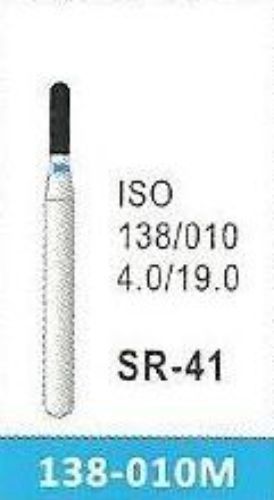 5 pcs fg diamond burs round end cylinder, sr-41m, 138-010 medium for sale