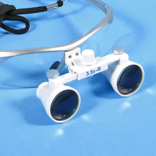 Dental Surgical Medical Binocular Loupes Glasses Magnifier 3.5 X Silver Dentist