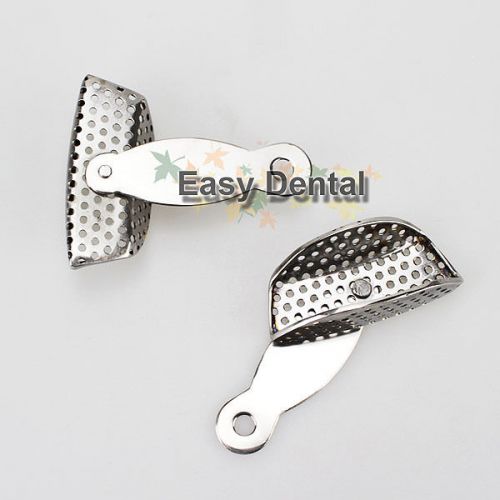 2pcs/1set Dental Rotatable Adjustable Stainless Steel Impression Quadrant Tray