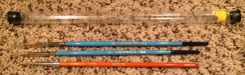 **BRAND NEW** Dentsply DENTAL LAB Paintbrushes---Set of 3 Assorted Sizes (0 1 2)