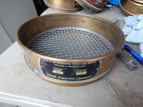 U.S.Standard Testing Sieve&#034;FISHER SCIENTIFIC&#034; 5/16&#034;