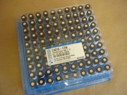 National Scientific C4015-17W Assem Clear 4ml I-D Kit T/S Septa, 100/Pk New