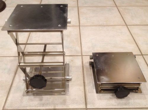 Stainless 8&#034;x8&#034; Lab Jack Platform Scissor Stand (2-7/8&#034; to 13&#034;)