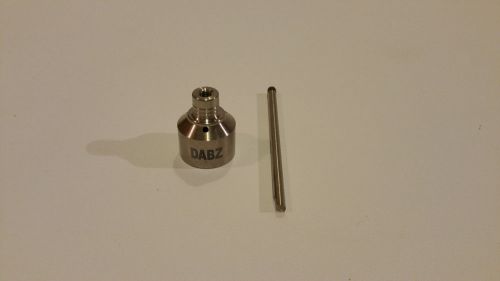 Pure grade 2 titanium 3 hole carb cap with 89mm dabber