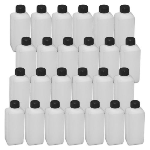 25x Empty polyethyene flask 250 ml with screw cap, cream bottle (25x22008)