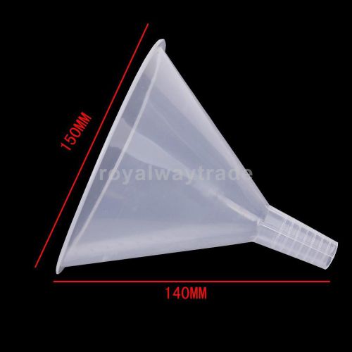 150mm plastic funnel for kitchen laboratory garage car liquids oil -transparent for sale