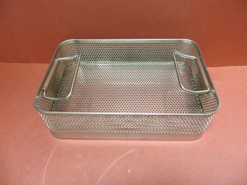 SMALL MEDICAL/DENTAL INSTRUMENT STERILIZATION BASKET 10-1/4&#034; x 7&#034; x 3&#034;