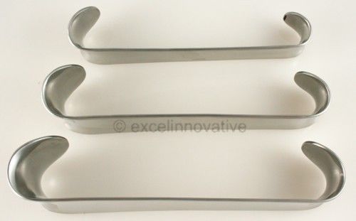 3pk Roux Retractors Double Ended Surgical Instruments