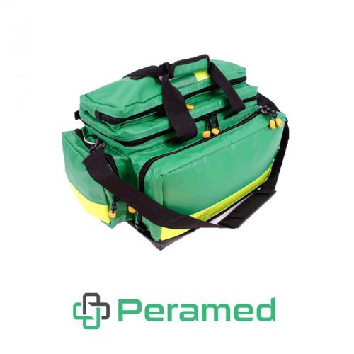 Medical bag: Paramedic bag Advance Green PVC coated WATER RESISTANT