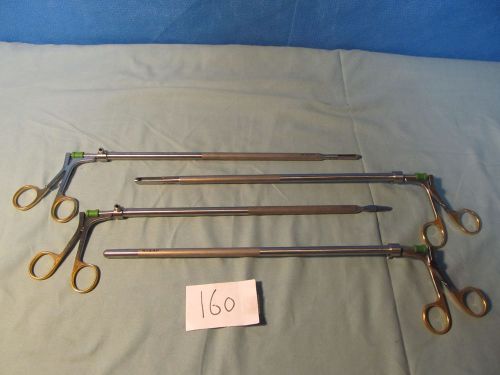 Lot of 4 Wisap 10mmx33cm Irrigation Laparoscopic Forceps