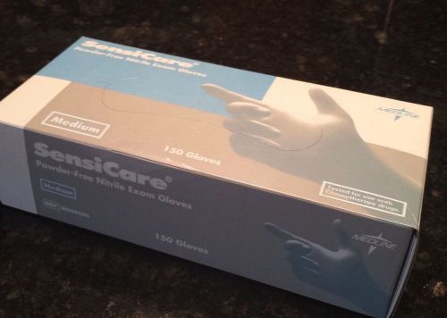 Medline Powder-Free Nitrile Exam Gloves REF-MDS8086/ Med/150 ct/ 9 boxes