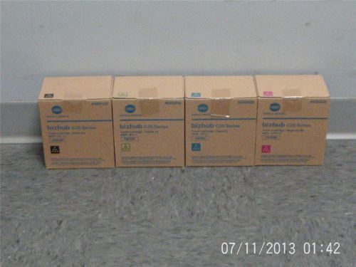 New Genuine Konica Minolta Toner Cartridges type TNP22 CYMK bizhub C35 Series