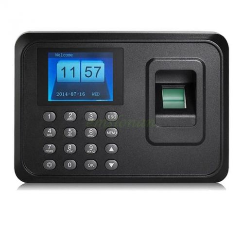 2.4&#034; usb password fingerprint time recorder clock attendance employee recorder for sale