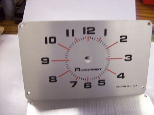 Acroprint time clock repair part  dial face &amp; front glass (lense) brand new set for sale