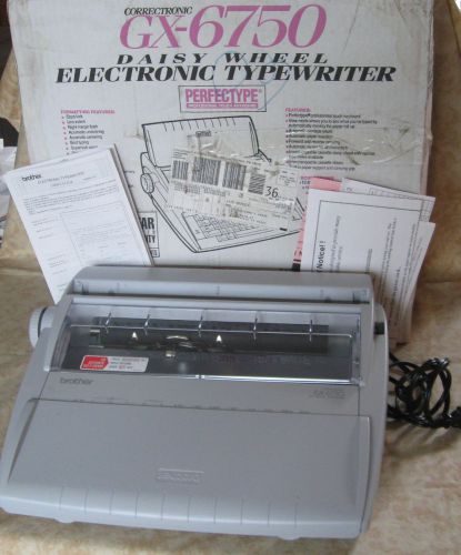 Brother Correctronic GX- 6750 Portable Daisy Wheel Electronic Typewriter