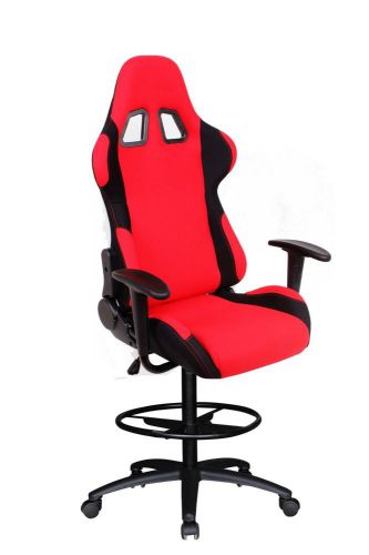 BRAND NEW Ergonomic Multi Function Art Modern Racing Jeep Drafting Stool Red