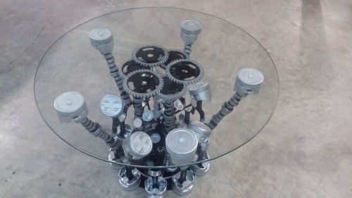 Table Steel Engine Art Game room or Garage