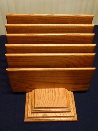 FILE HOLDER SOLID OAK- DESK (1) UNITS- PRE OWNED- BEAUTIFUL CONSTRUCTION