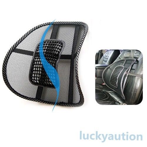 Lumbar Support Massage Beads For Car Seat Chair Massage Mesh Back Cushion