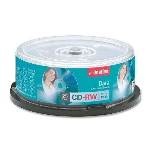 Imation CD Rewritable Media - CD-RW-4x - 700 MB - 25 Pack Spindle