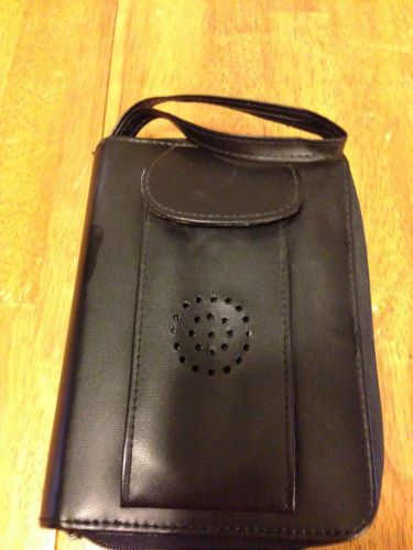 Black date organizer w/ phone holder