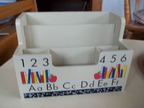 Teacher Librarian Wooden Desk Organizer